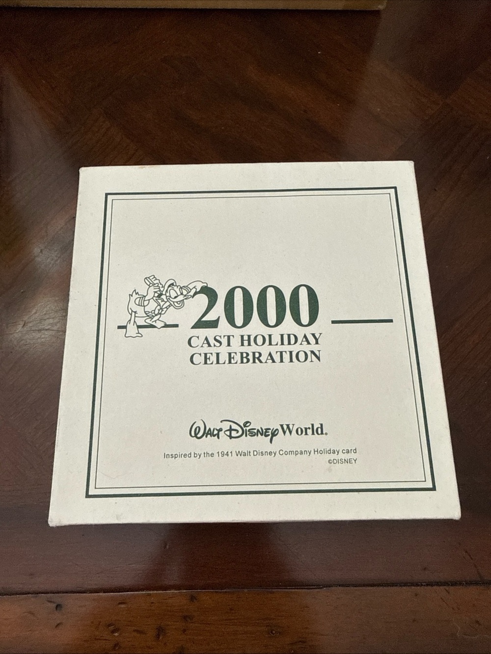 Vintage Walt Disney World 2000 Cast Holiday Celebration Pin Box